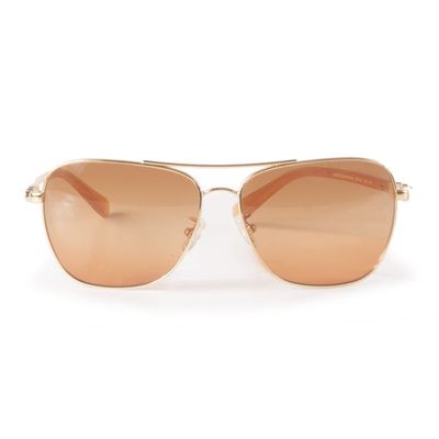 Gold Aviator Sunglasses by Coach