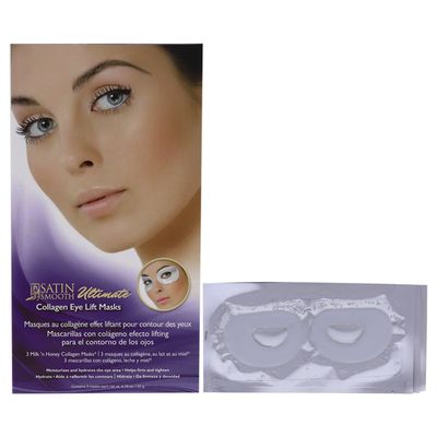 Ultimate Collagen Eye Lift Mask by Satin Smooth for Women - 3 Pc Mask