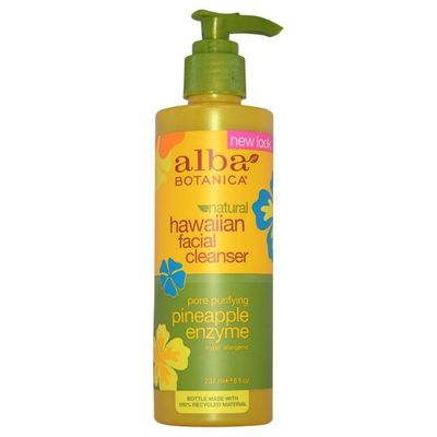 Hawaiian Pineapple Enzyme Facial Cleanser by Alba Botanica for Unisex - 8 oz Cleanser