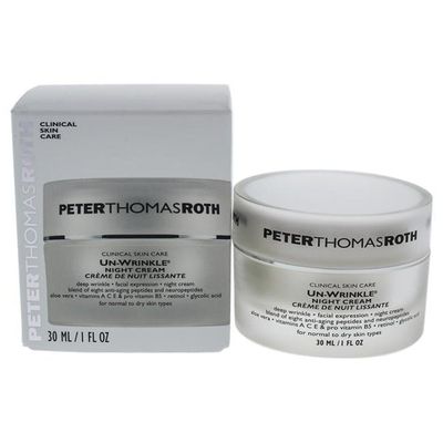 Un-Wrinkle Night Creme by Peter Thomas Roth for Unisex - 1 oz Cream