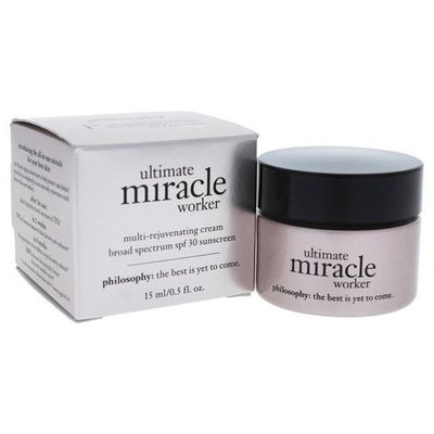 Ultimate Miracle Worker Multi-Rejuvenating Cream Broad Spectrum SPF30 by Philosophy for Unisex - 0.5