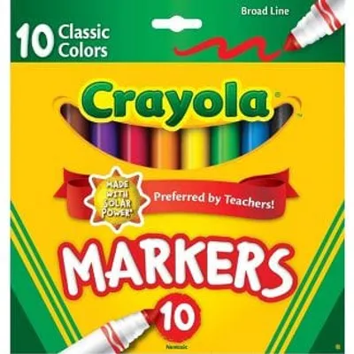 Classic Broad Line Markers, 10ct
