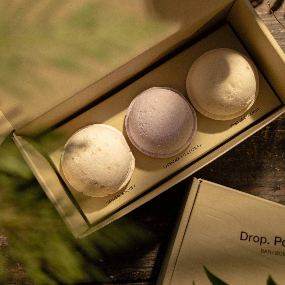 Drop. Pop. Fizz. Best Seller Bath Bomb Trio