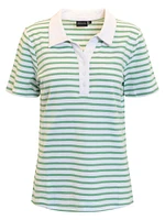 Haut rayé en coton style polo