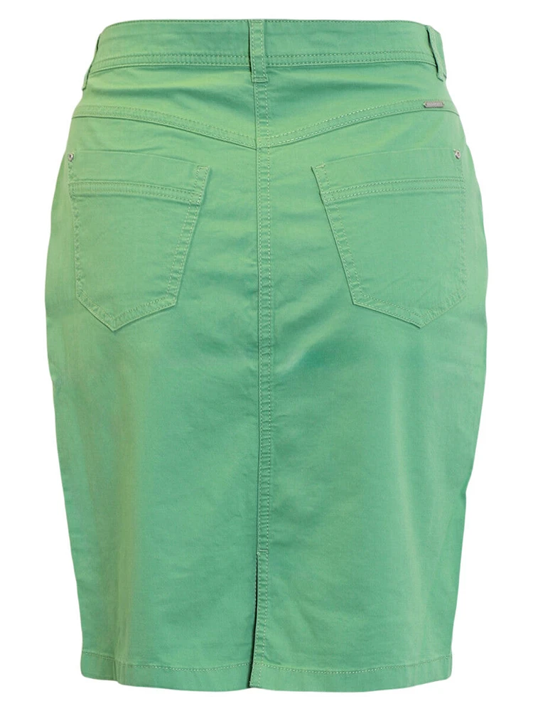 Jupe aux genoux à panneaux/poches