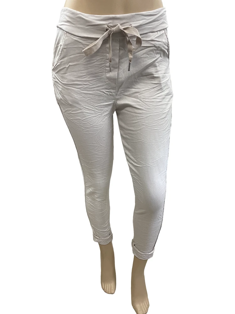 Pantalon d'Italie orné de lurex