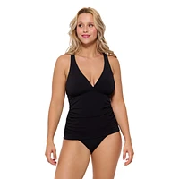 Tankini au décolleté plongeant avec croisé à l'arrière - séparé