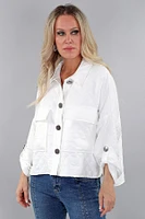 Veste gaufrée boutonnée avec poches - Michael Tyler