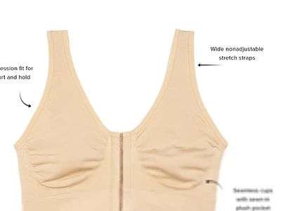 Bralette sans armatures confortable pouvant être utilisée pour mastectomie