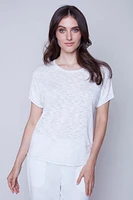 Haut en tricot fini lurex promo - Claire Desjardins