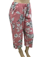 Pantalon capri imp. floral