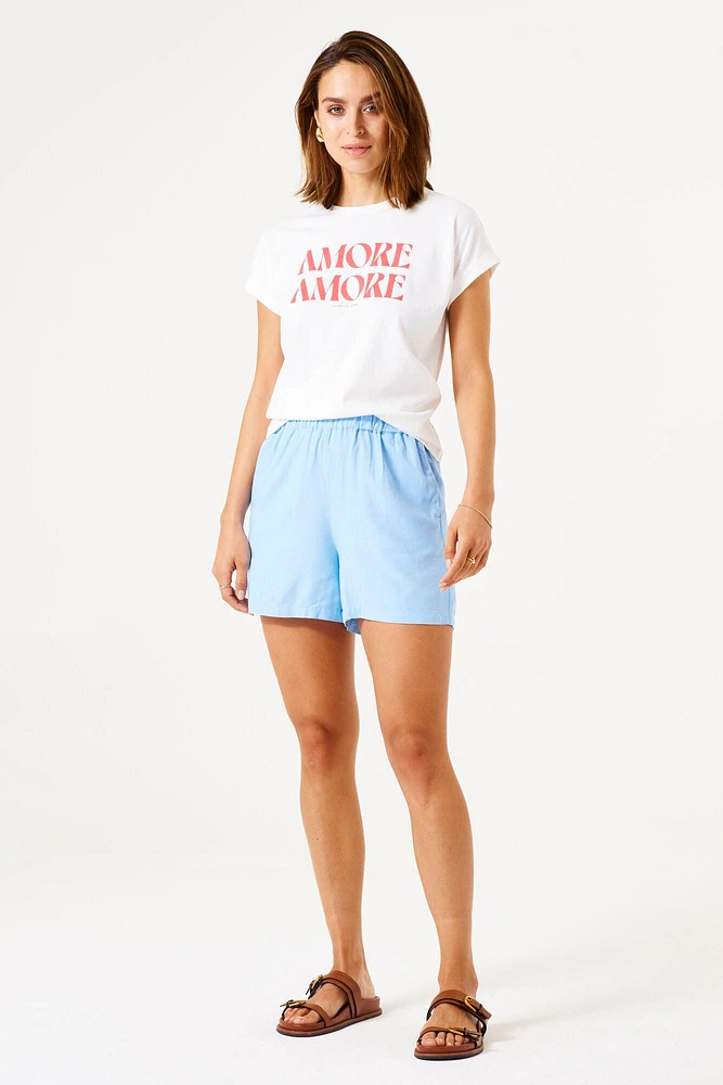 Haut en coton scripts Amore