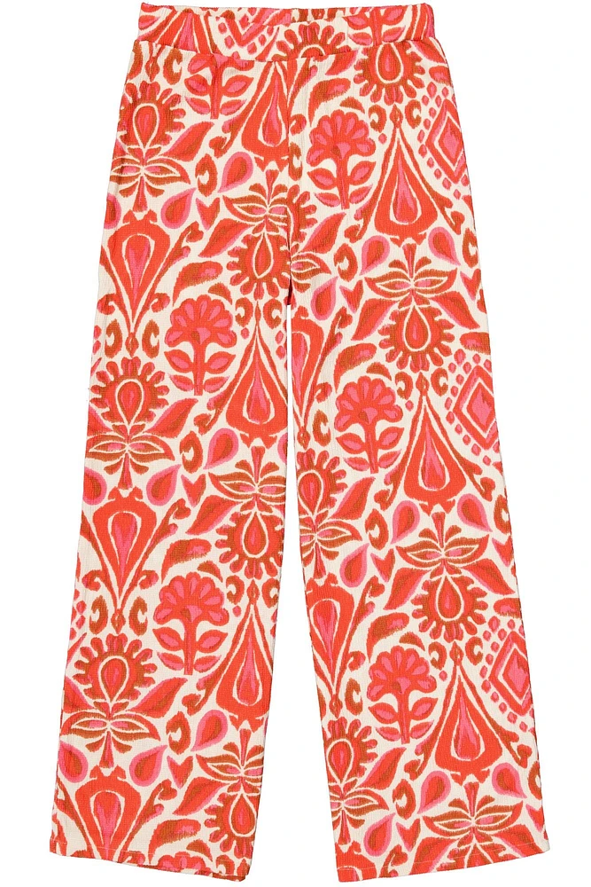 Pantalon palazzo texturé
