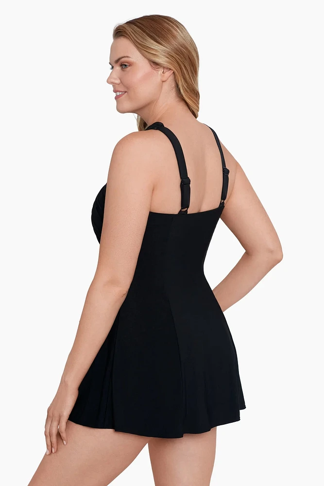 Robe-maillot drapée croisée Night Gala