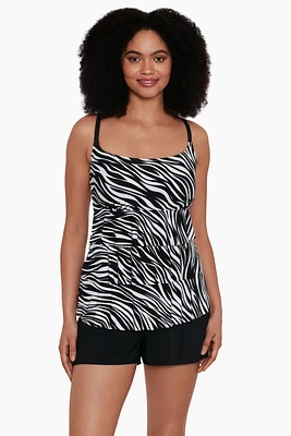 Maillot shortini 1p avec poches et à volants Animal Instinct