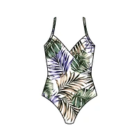 Maillot 1pc imp. fleurs exotiques Tropicaly