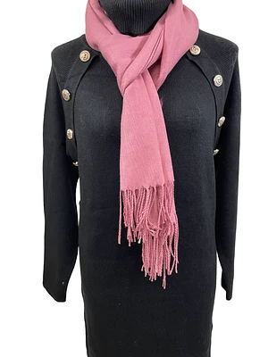 Foulard uni pashmina