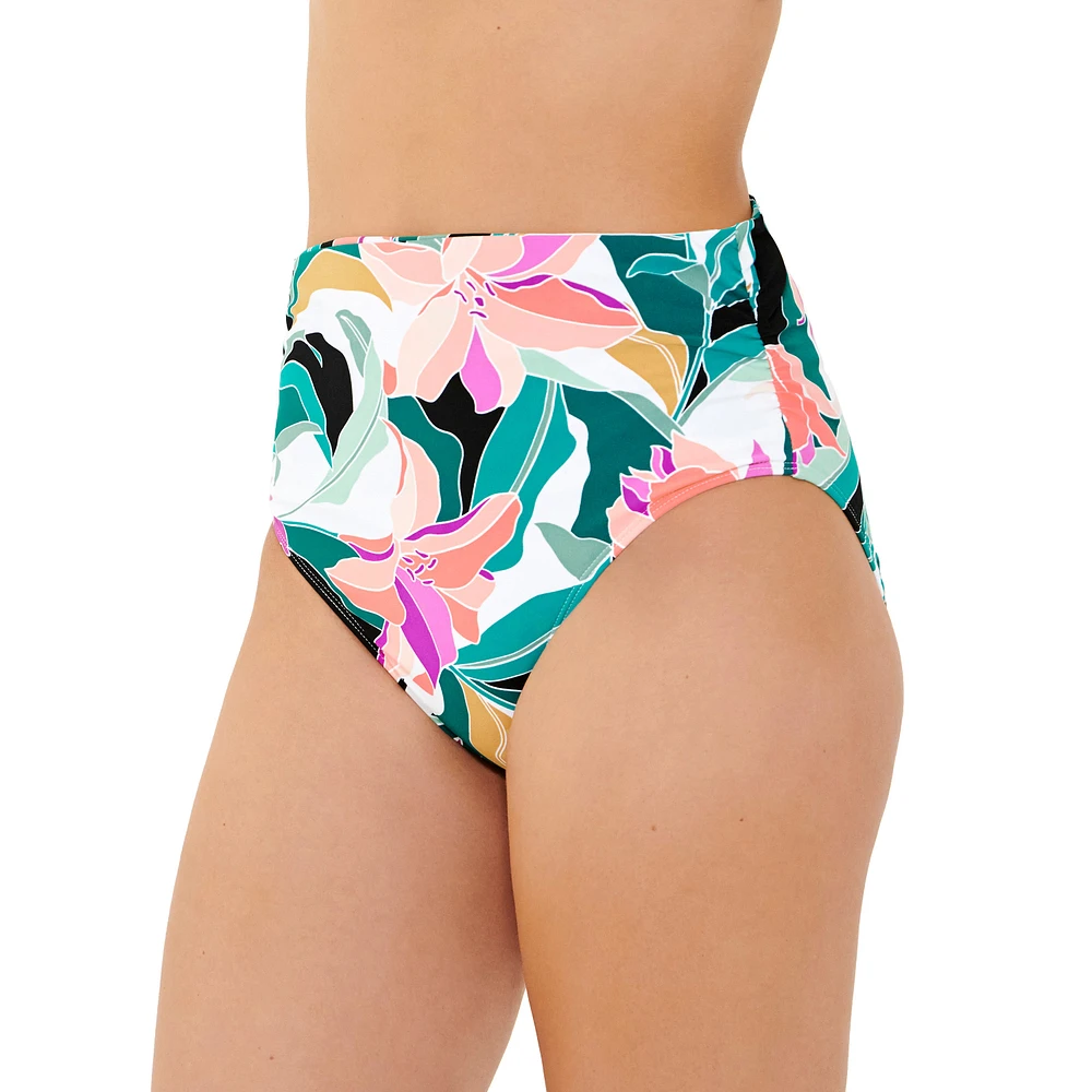 Bas de maillot culotte imprimée exotique - séparé