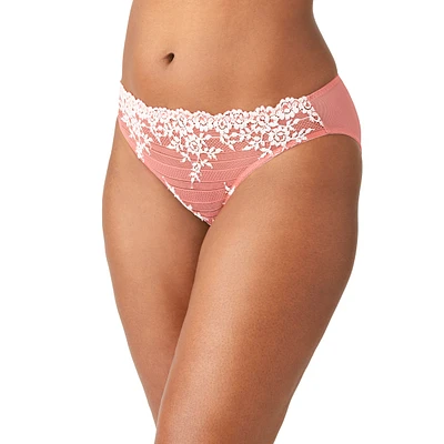 Culotte bikini en dentelle 2 tons à l'avant