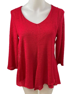 Blouse tout aller unie avec panneaux avant