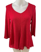 Blouse tout aller unie avec panneaux avant