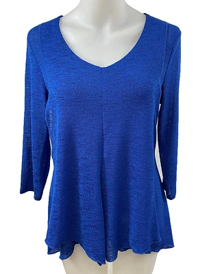 Blouse tout aller unie avec panneaux avant