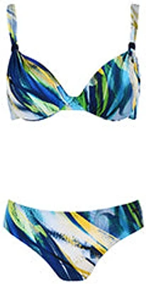 Ensemble maillot bikini imprimé multi