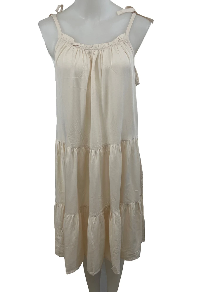 Robe courte unie en coton