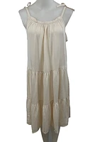 Robe courte unie en coton