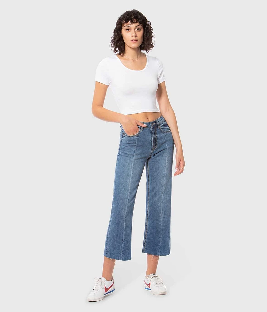 Pantalon capri palazzo