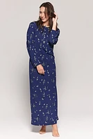 Robe nuit longue fleurie