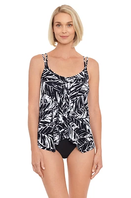 Haut de maillot tankini séparé imp. Electric Palm