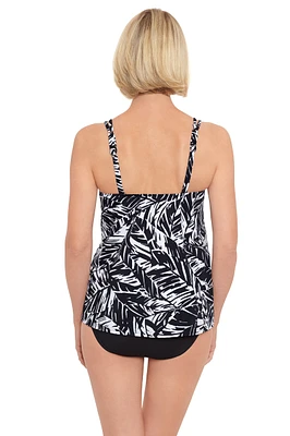 Haut de maillot tankini séparé imp. Electric Palm