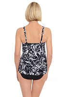 Haut de maillot tankini séparé imp. Electric Palm