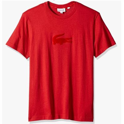 Lacoste Short Sleeve Croc T Shirt (Red) TH9364
