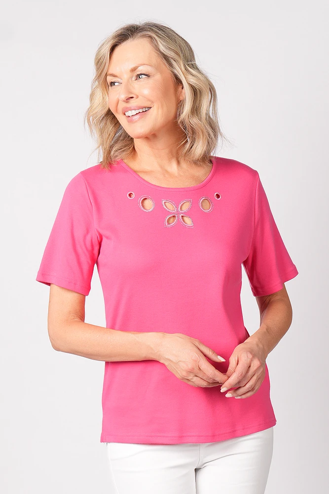 T-SHIRT AVEC DÉCOUPES
