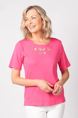 T-SHIRT AVEC DÉCOUPES