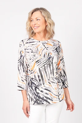T-SHIRT FEUILLE AVEC STRASS