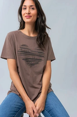 Le t-shirt imprimé « Take me away »