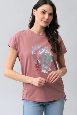 Le t-shirt ajustable à nouer « Paradis »