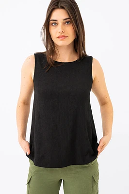 La camisole ample texturée