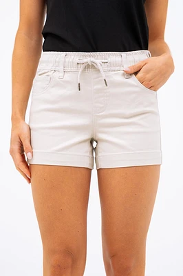 Le short uni taille élastique