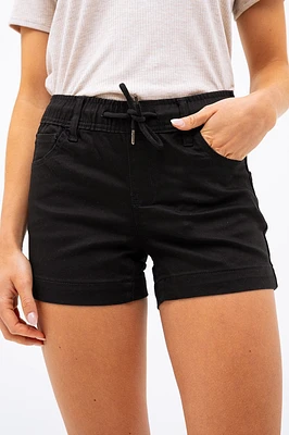 Le short uni taille élastique