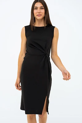 la robe midi nœud à taille