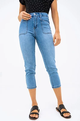 Le capri 7/8 en denim décontracté