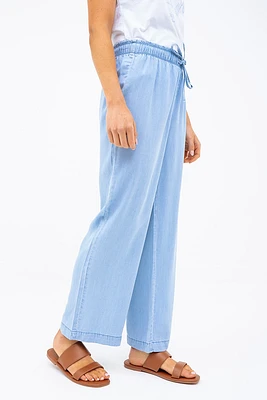 Le capri large en tencel