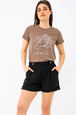 Le t-shirt imprimé MIND-BODY-SOUL