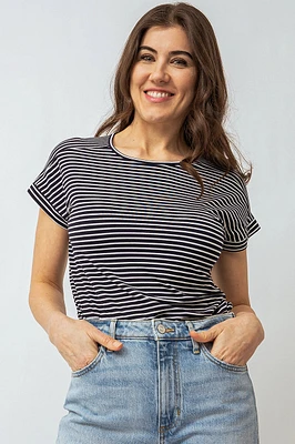 Le t-shirt raglan rayé