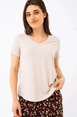 Le t-shirt chiné ligné