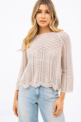 Le chandail écourté en crochet